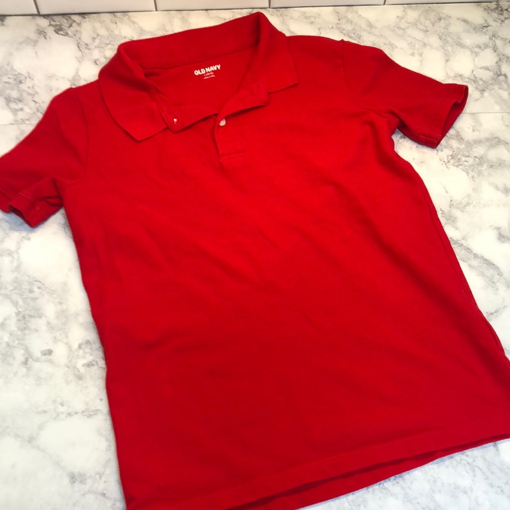 Old Navy Red SS Polo Shirt